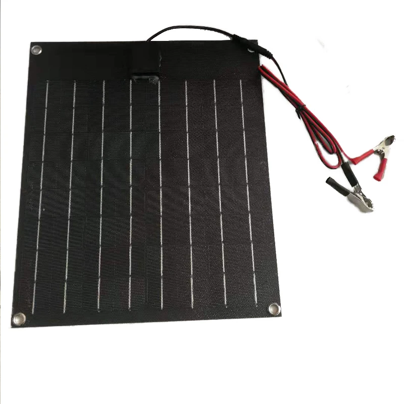 Все Черный Гибкий Панели солнечные панели солнечных батарей 20w ЭТФЭ пленочного