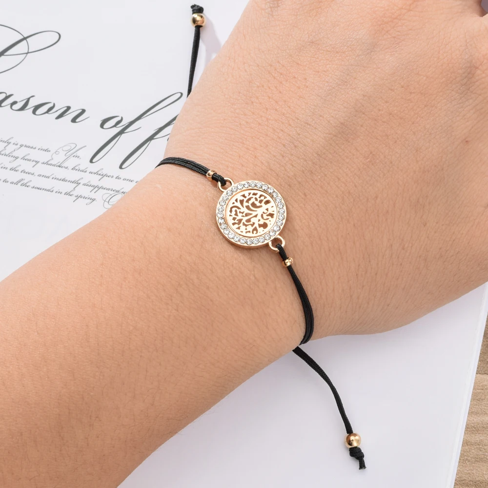 12 шт./компл. набор очаровательных браслетов древо жизни Женский Регулируемый