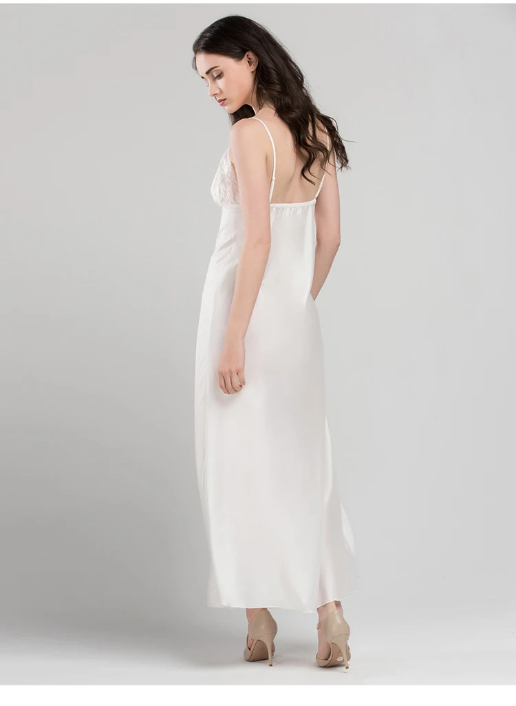 Кружевное сексуальное платье для сна на бретельках атласная шелковая одежда