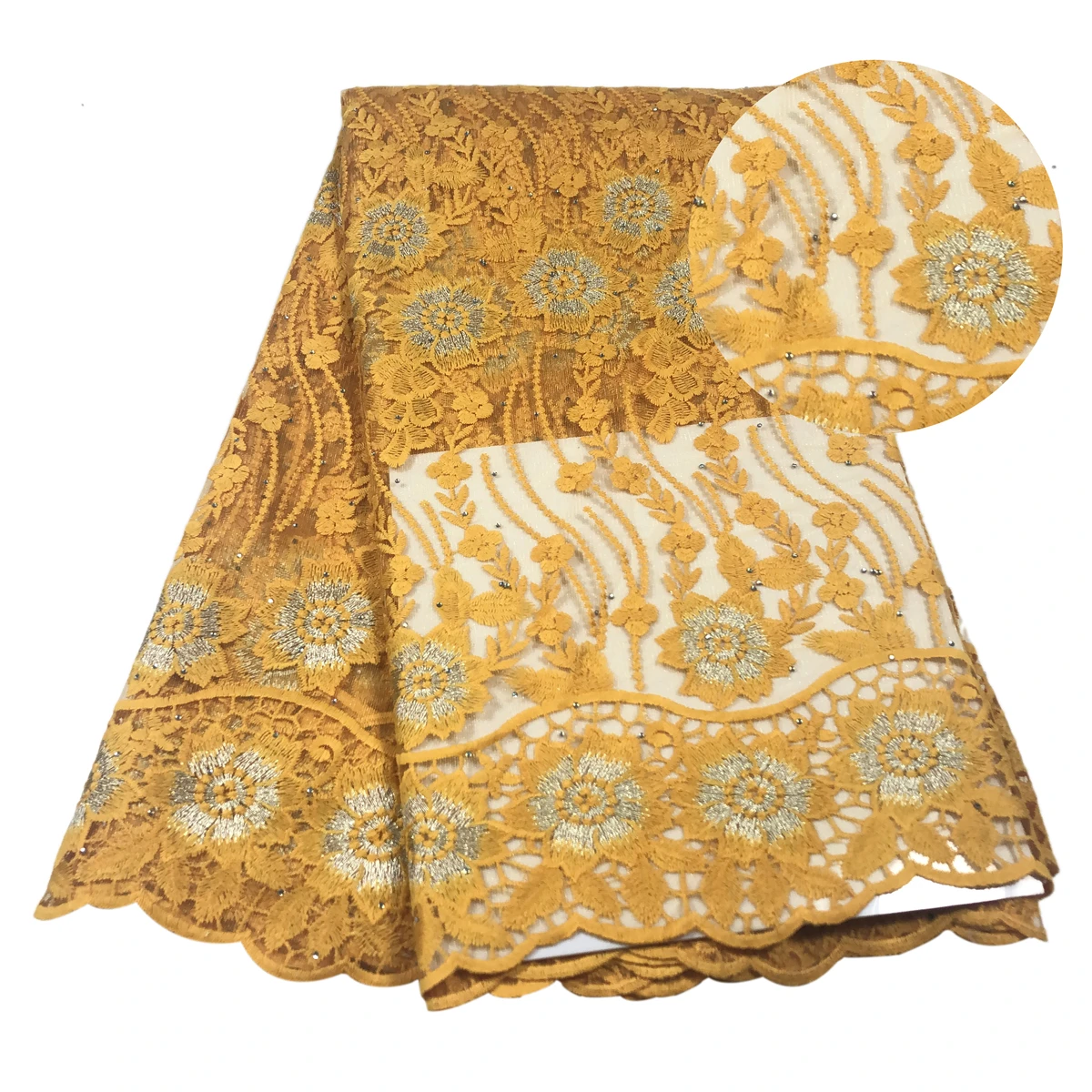 Нигерийские кружевные ткани 2019 африканские шнурки хлопчатобумажные высокого