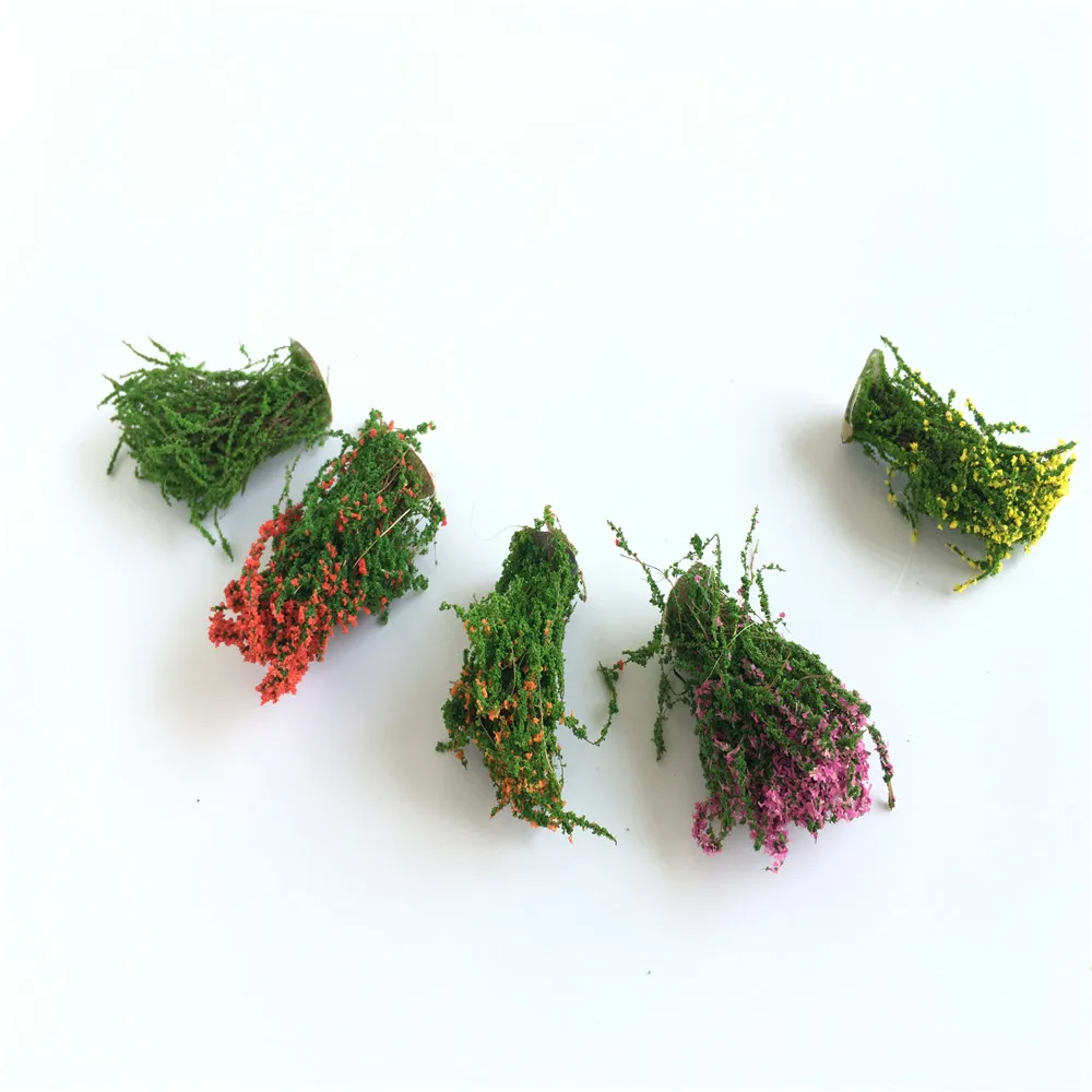 Материалы для моделирования архитектуры 10 шт. 4 см проволока цветок миниатюрный