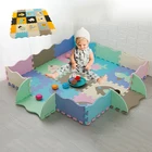 Детские игрушки, Эва, детский коврик из пены, мягкий коврик для пола, пазл, игровой коврик для детей, коврик для ползания, волшебный Радужный круг