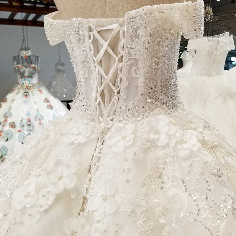 LS691009 новые платья для свадьбы белые бесплатная доставка с аппликацией оптовая
