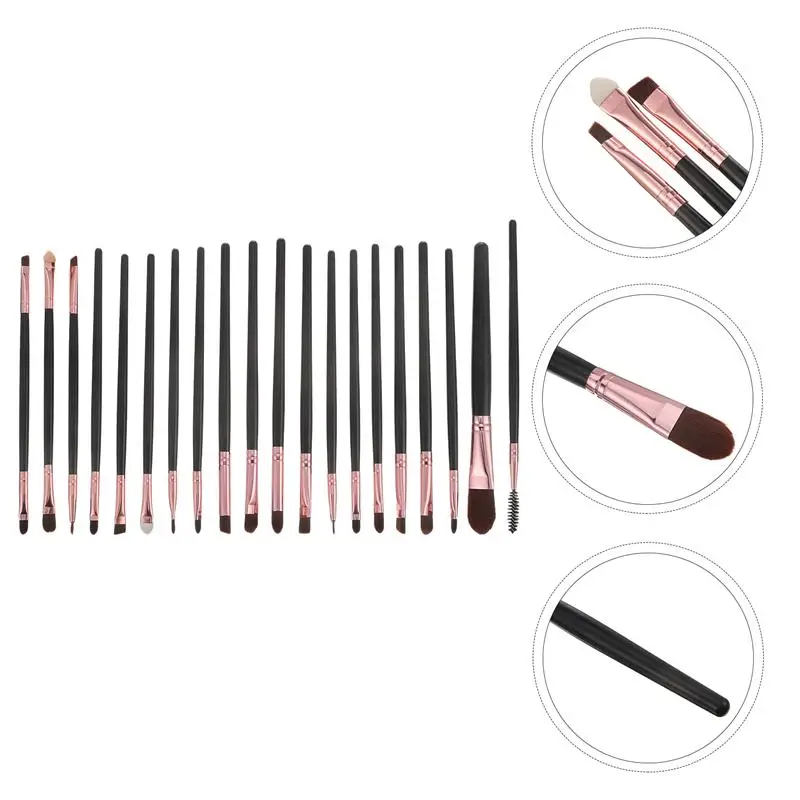 

20Pcs Eye Makeup Brush Makeup Supply Makeup Brush Cosmetic Accessory Eyebrow Brush for Salon Home