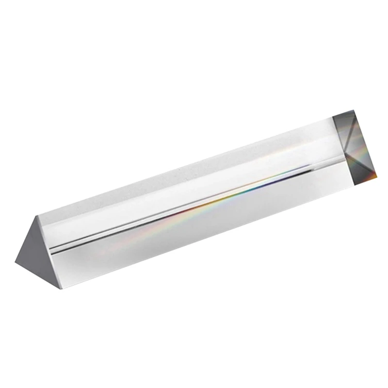 

Optical Equilateral Rainbow Triangular Prism Glass Physics Experiment Children Student Photography Triangular Prism