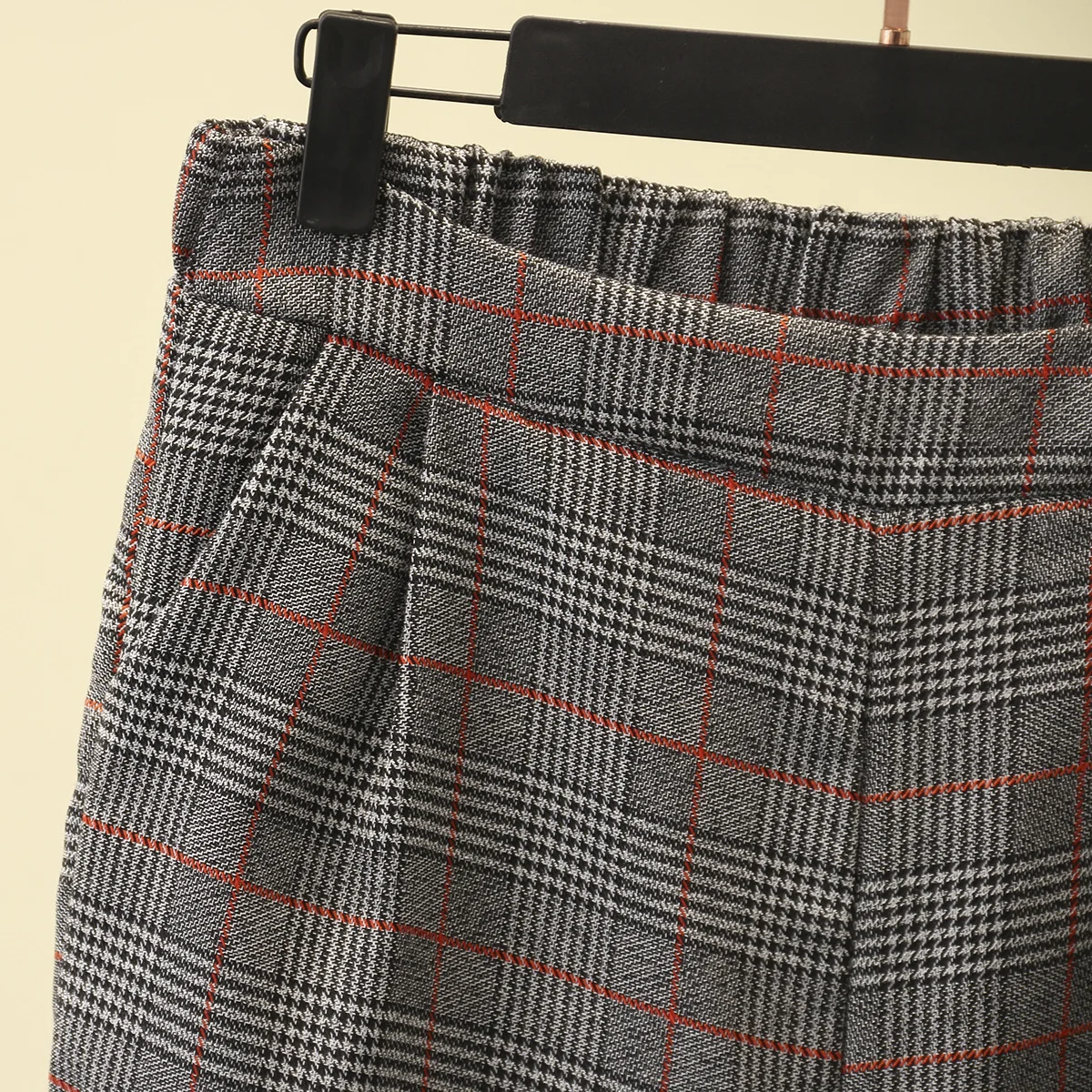 Весенние женские шаровары штаны с завязками на лодыжке клетчатые брюки большие