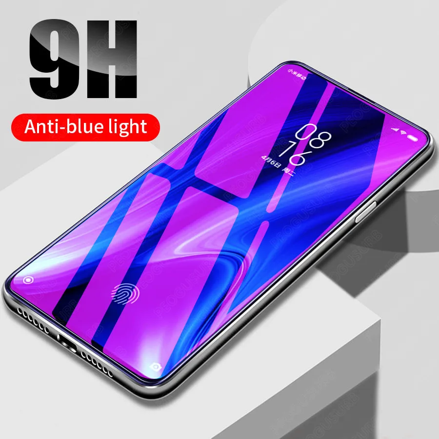 9H анти УФ Фиолетовый Синий свет отпечатков пальцев закаленное стекло для Xiaomi Redmi