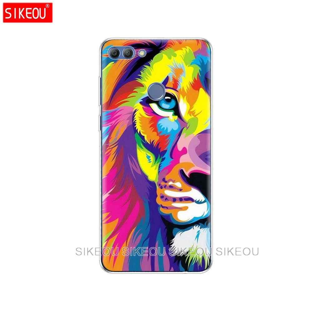 Силиконовый чехол для Huawei p smart 2018 Enjoy 7S psmart задняя крышка полностью 360 Защитный