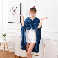 the new frankince solid colored cape blanket lazy keep warm cover nap air conditioning