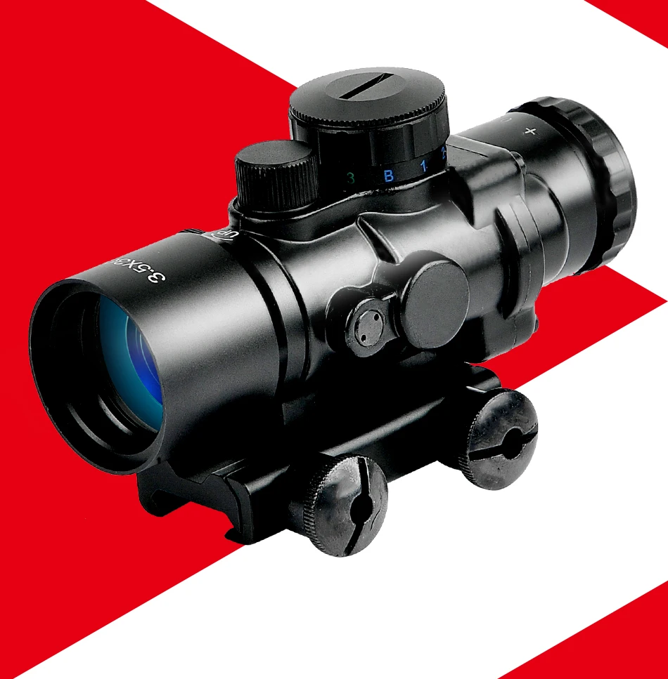 Bestsight 3,5X30 тактический Красный Зеленый Синий прицел оптический прицел охотничьи прицелы с 20 мм рейкой