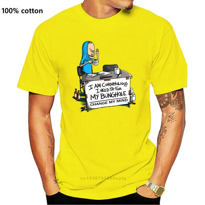 

Смешная черная футболка с надписью Beavis And Butthead I Am Cornholio For Change My Mind S-3Xl, футболка для 21-го, 30-го, 40-го, 50-го дня рождения