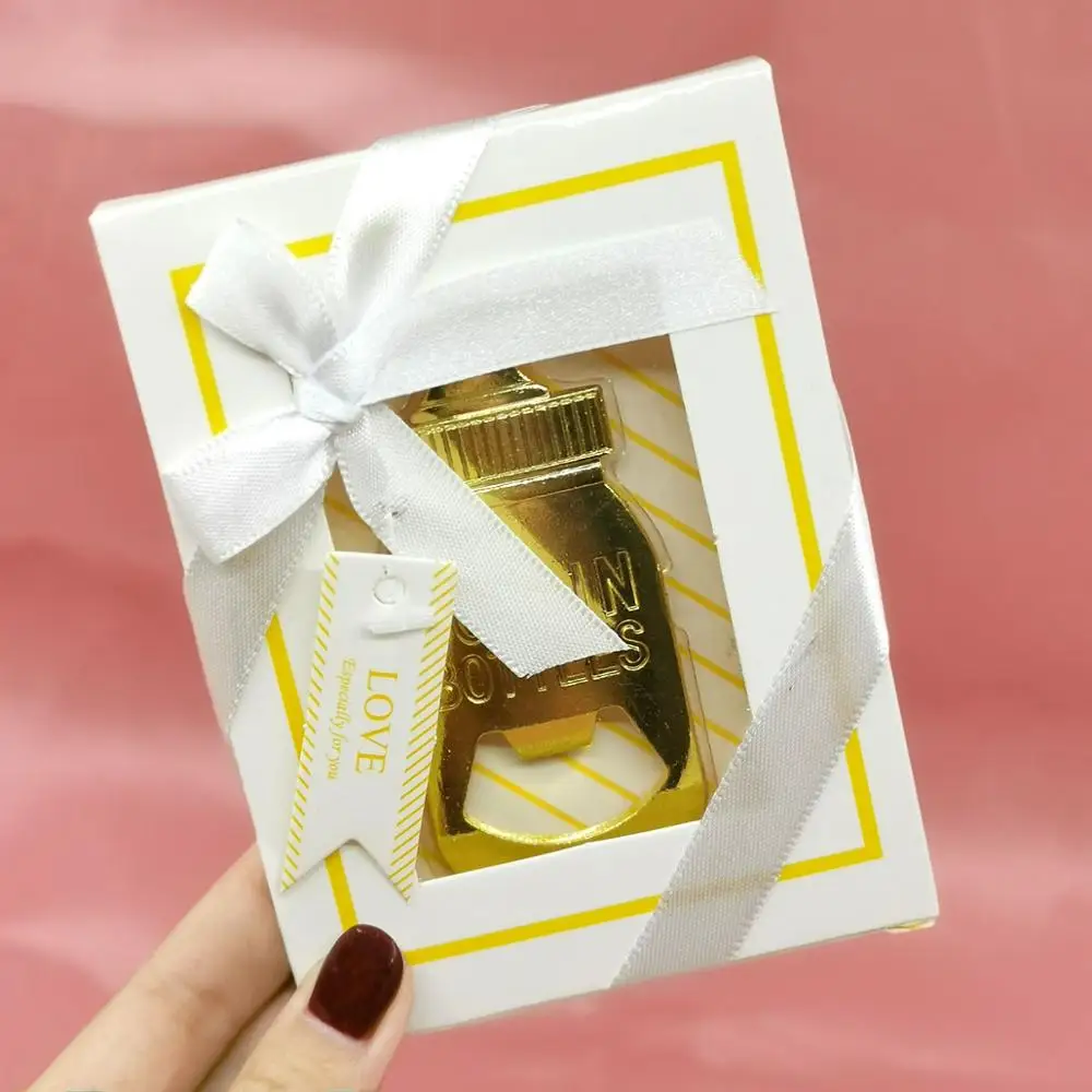 Золотая открывалка для бутылок детей детские сувениры душа подарок на день