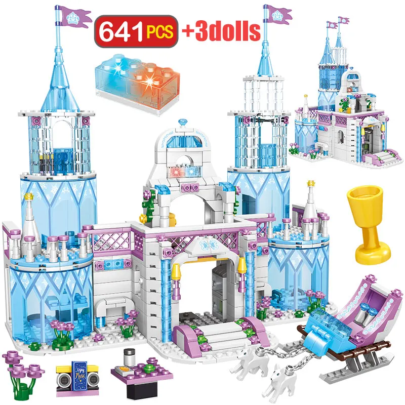 Набор строительных блоков Замок принцессы для девочек|Блочные конструкторы| |
