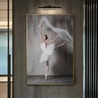 Элегантная Картина на холсте с танцорами, ретро, ностальгические плакаты с балериной и принты, настенные картины для гостиной, Настенный декор, Куадрос