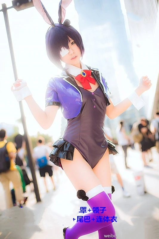 Аниме таканаши Рикка косплей костюм кролик девушка униформа одежда на Хэллоуин