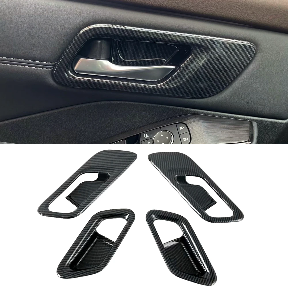 

Car Styling 4PCS Carbon Fiber Printed Interior Door Handle Bowls Cover Trim for Nissan Rogue X-Trail T33 2021 2022