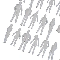 100pcs 150 architecture model maker miniature white figures architectural model human scale abs plastic people