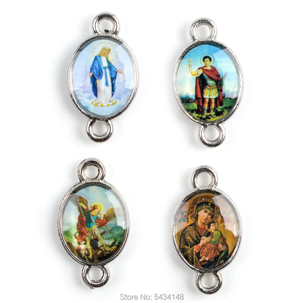 Католическая 2 отверстия разъем используется в четках ожерелье наша Леди грации