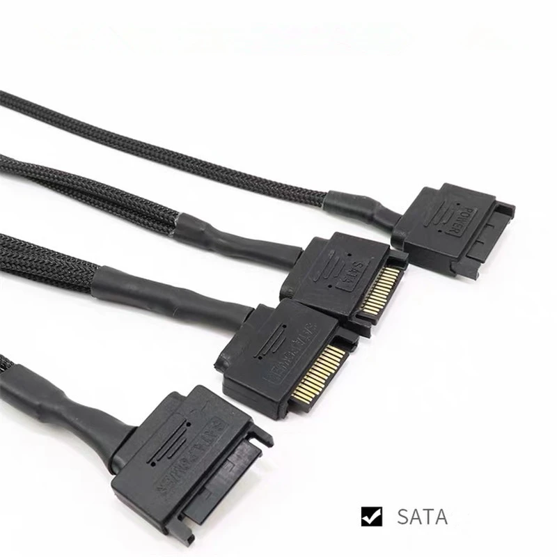 Кабель-удлинитель SATA 15pin-2 Way 3/4pin для компьютера | Компьютеры и офис