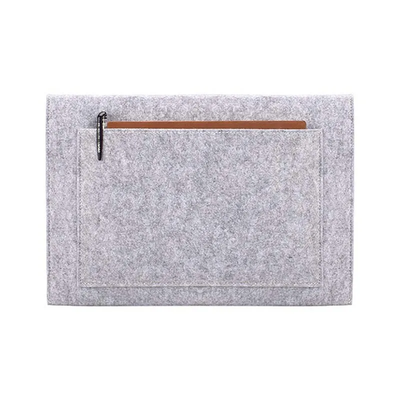 

11.6/13.3 Inch Laptop Sleeve Felt Ultralight Notebook Tablet Pad Case Multi-pocket Pouch Bag Briefcases for Apple Macbook/ Asus