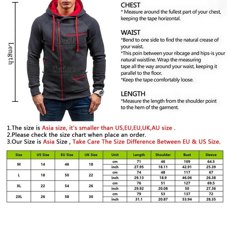 

2021 Autumn Winter New Men's Hooded Hoodie Fashion Wild Hoodies Zipper Solid Sweatshirts Coat Large Size M-4XL