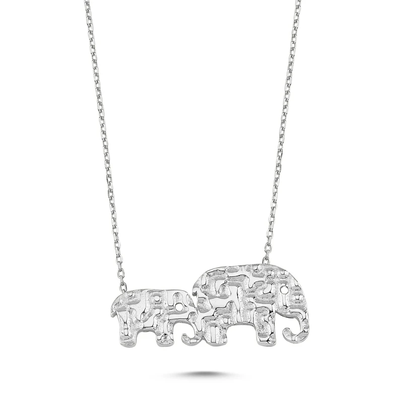 

Серебряное ожерелье в виде слона Silverlina