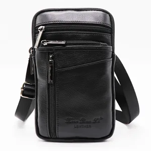 XiaoDuoLi бренд натуральная кожа мини мужские сумки через плечо мужские 7 'чехол для сотового телефона хип-хоп Пояс Крест поясная сумка
