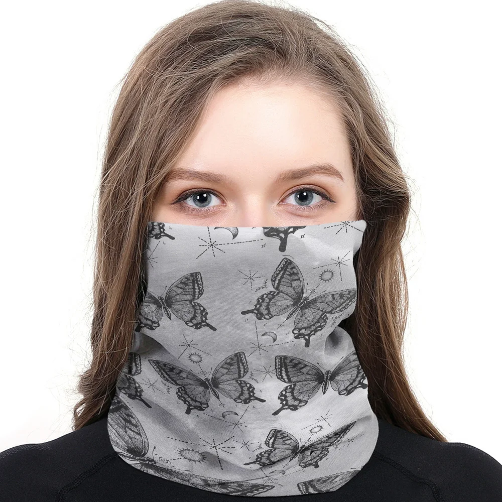 Серая бабочка шеи Gaiter волшебный шарф мужские дамы прямоугольный хиджаб на заказ