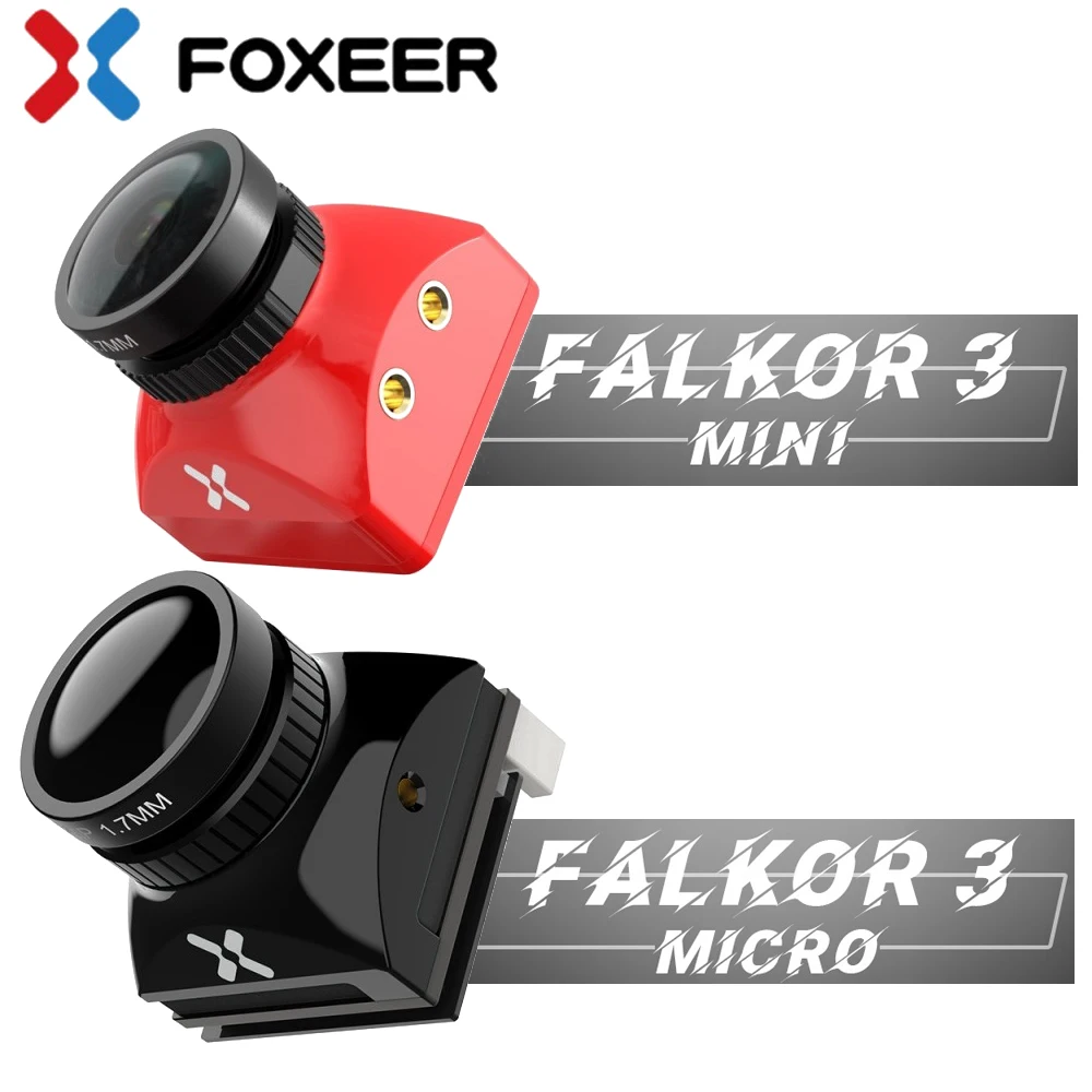 Foxeer фалкор 3 Mini/Micro HD Камера 1200TVL 1 7 мм объектив 4:3/16:9 PAL/NTSC переключаемая мини fpv