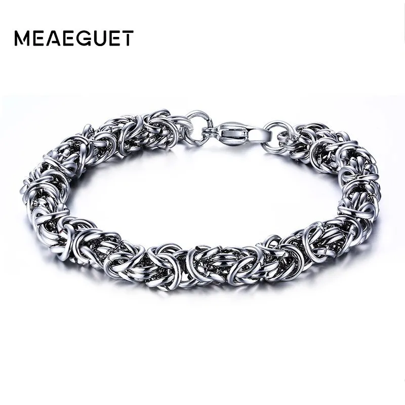 Мужской браслет из нержавеющей стали шириной 7 мм 8 5 дюйма|strand bracelets|bangles for menbracelets &