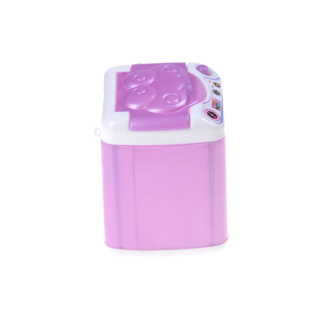 

Creative gift Plastic Mini Washing Machine Doll house Furniture Toy for Dolls Girls Best Gifts Pretend Play Game Toys
