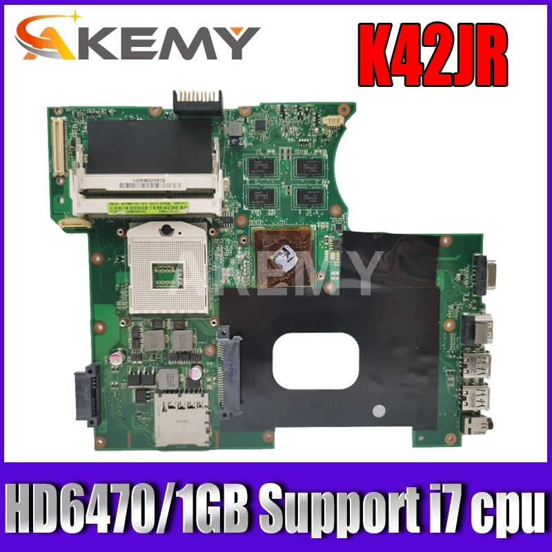 Akemy K42JR REV 4 1 материнская плата для Asus K42JZ K42JE k42JK X42J A42J A40J K42JY ноутбука HD6470/1GB