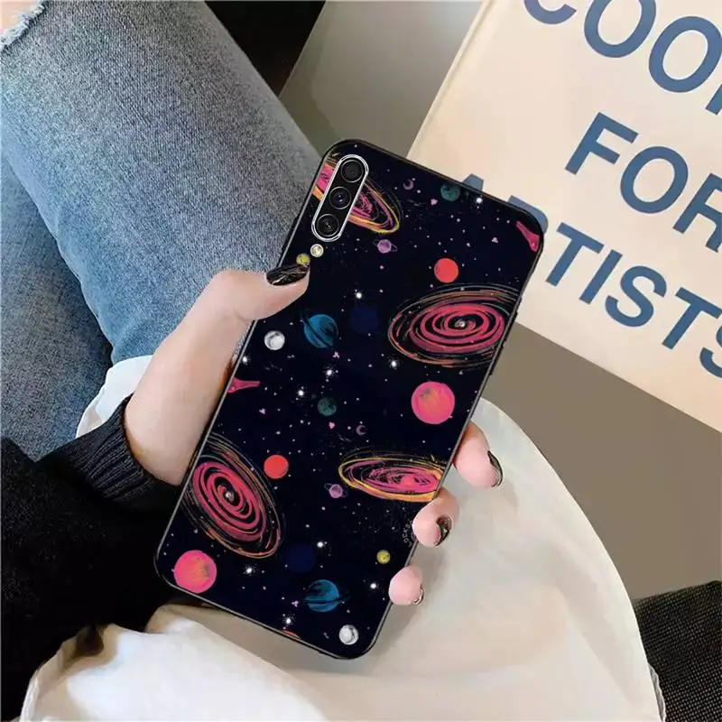 

Outer Space Planet Stars Moon Spaceship Phone Case For Samsung galaxy A S note 10 7 8 9 20 30 31 40 50 51 70 71 21 s ultra plus