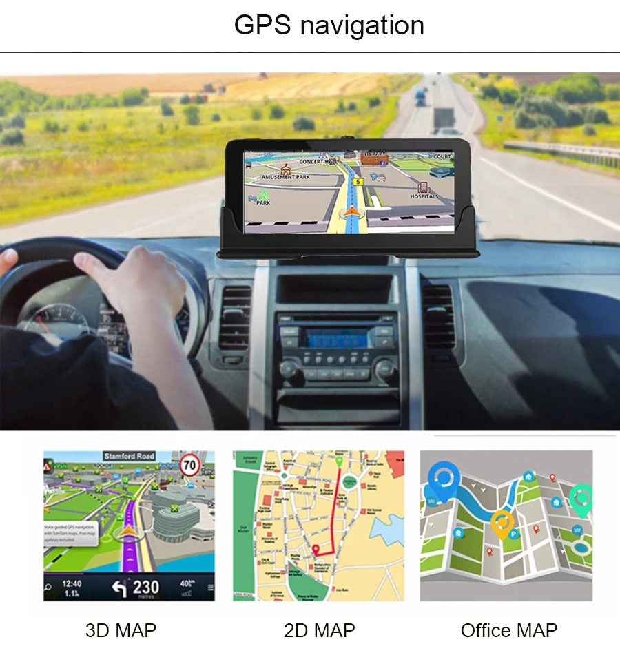 4g видеорегистратор Автомобильный видеорегистратор 3 в 1 радар dvr gps навигация автомобильный видеорегистратор зеркальная камера автомобиля Full HD 1080P G-srnsor Автомобильная камера с картой Европы