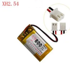 XH2.54 reverse 1шт 602030-2P 122030 800mAh 3,7 V полимерная литиевая батарея li-po аккумуляторная батарея - Цвет: XH2.54 reverse