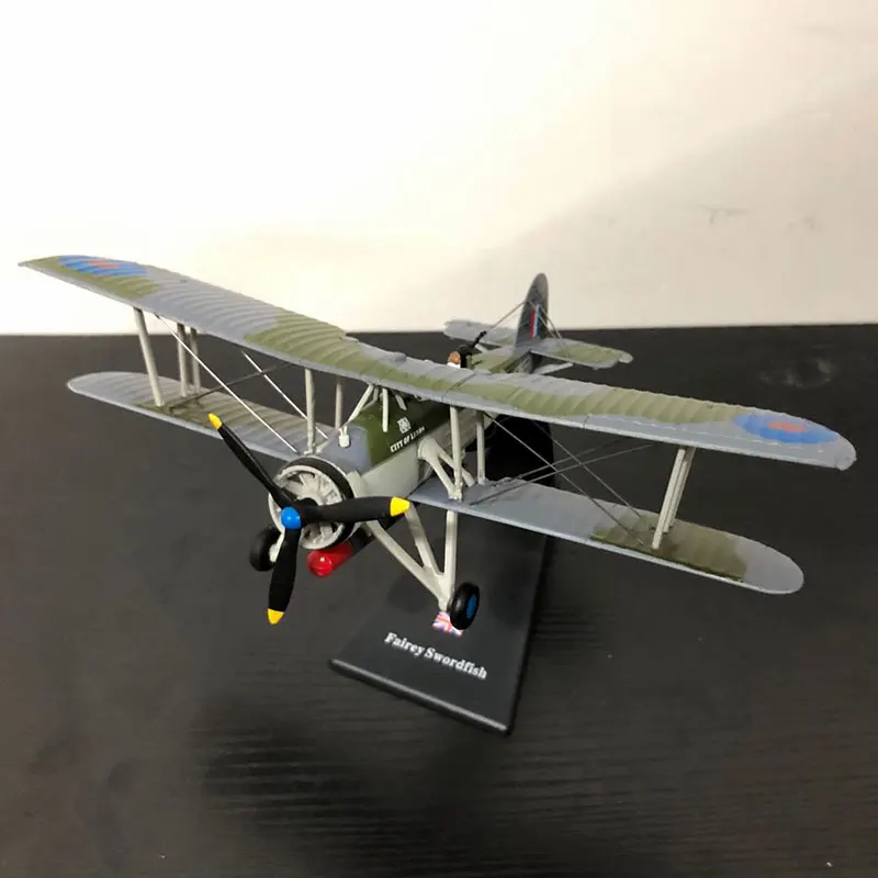 AMER 1/72 масштаб военная модель игрушки Британия Меч-рыба торпеда бомбардировщик истребитель литой металлический самолет модель игрушки для сбора, подарок