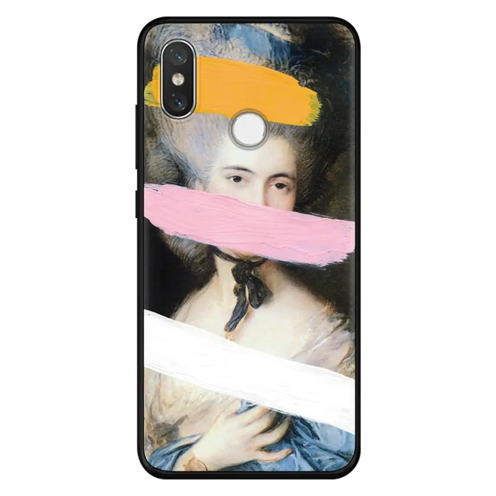 Силиконовый чехол s для Xiao mi Red mi Note 7 S2 5 Plus 6 3 3S Pro 4A 4X 5A 6A чехол для mi 9 8 Lite A3 CC9 CC9e sculpture Art Mona Lisa