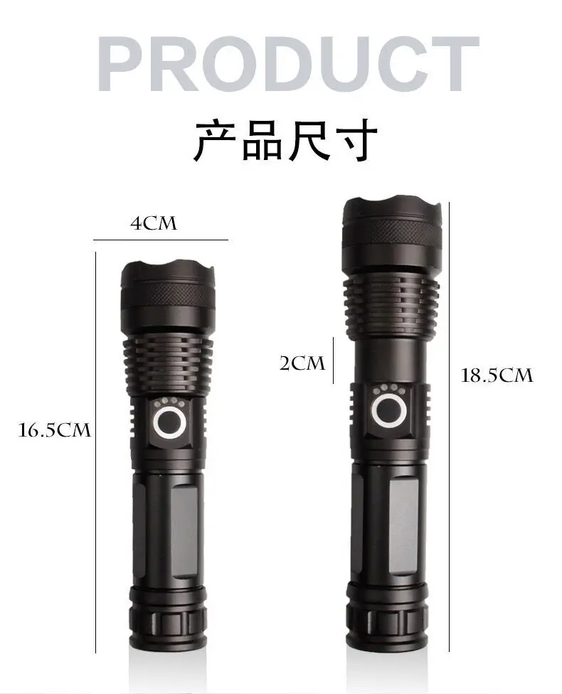 Small Flashlight Long Range Portable Lighting Camping Outdoor Rechargeable Powerful Linternas Torches BG50FF | Лампы и освещение