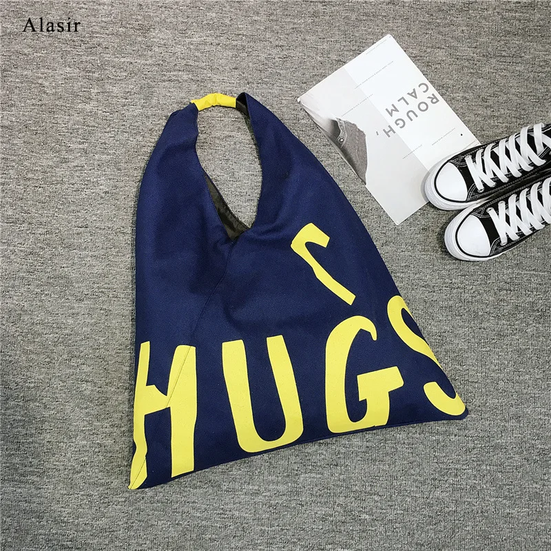 Особая Женская Холщовая Сумка Alasir с надписью сумка на плечо модный большой