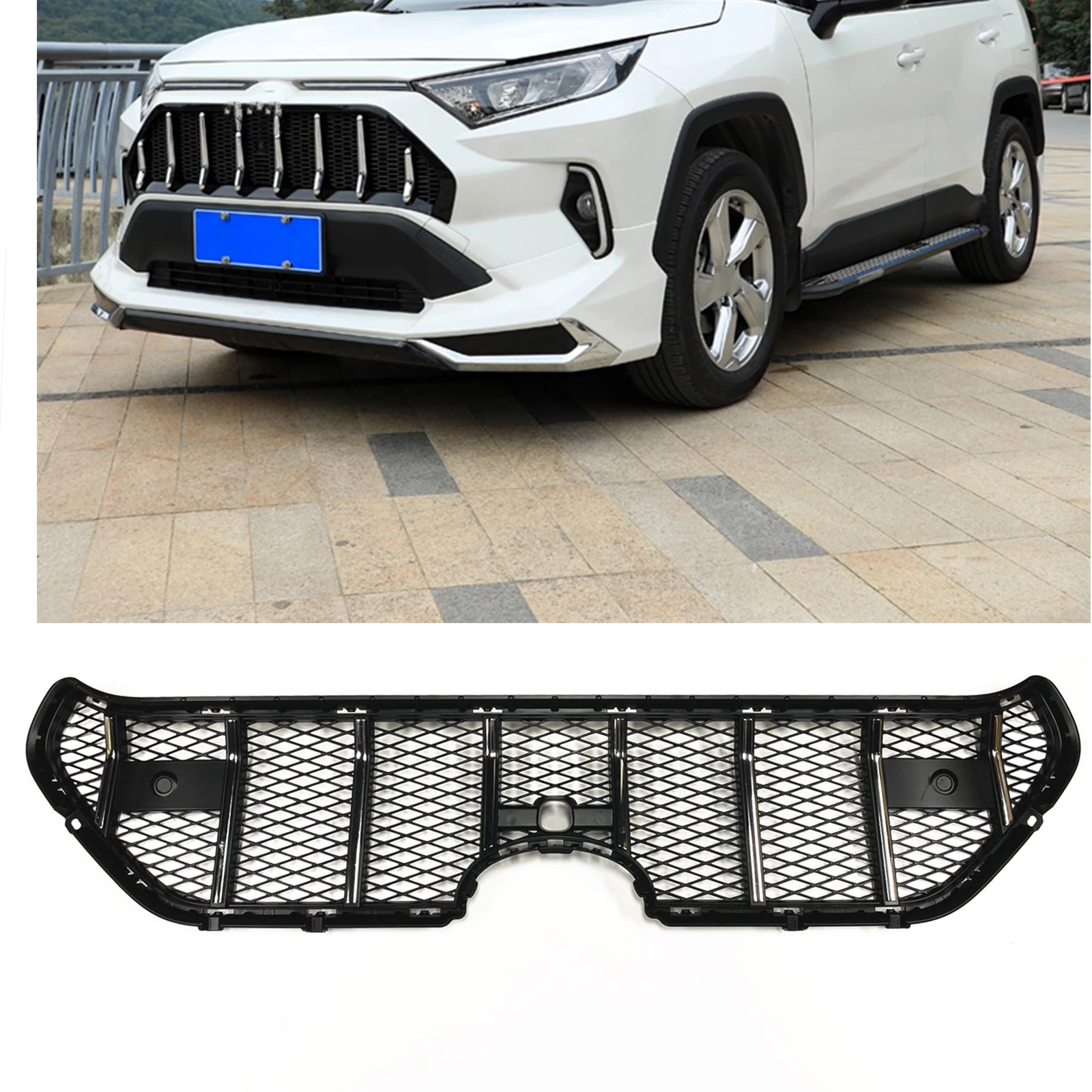 Решетка для передней решетки радиатора автомобиля Toyota RAV4 2019-2021 | Автомобили и
