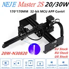 Лазерный гравировальный станок Master 2S3 20 Вт30 Вт, лазерный гравировальный резак, режущий лазерный фрезерный станок с ЧПУ DIY, Lightburn GRBL 32 бит