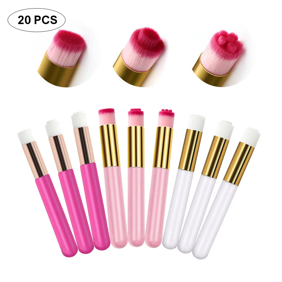 

20pcs Eyelash Cleaning Brush Nose Brushes Blackhead Cleanser Washing Brush Deep Lash Shampoo Brush Eyelash Extension Makeup Tool