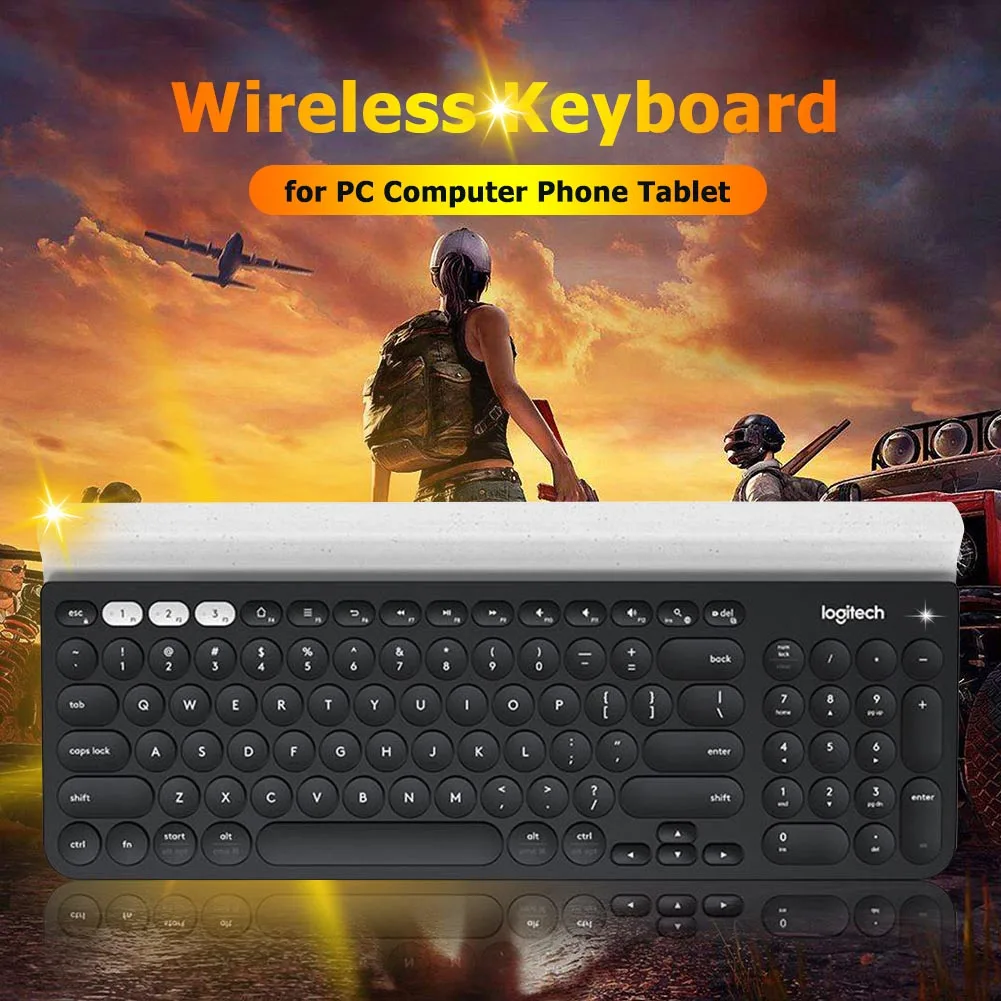 Беспроводная bluetooth клавиатура Logitech K780 универсальный двухрежимный переключатель