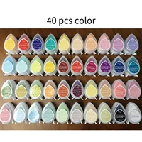 wyse 40pcs colors ink pad diy scrapbooking stamp inkpads vintage craft colorful inkpad stamps sealing for decoration paper card