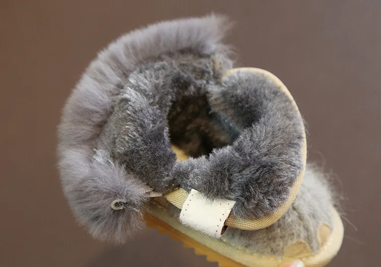 2019 зимние сапоги для малышей девочек и мальчиков теплые уличные плюшевые детские