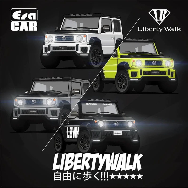 Era автомобиль 1:64 фунта работает Liberty Walk Suzuki G mini Jimny литая модель автомобиля |