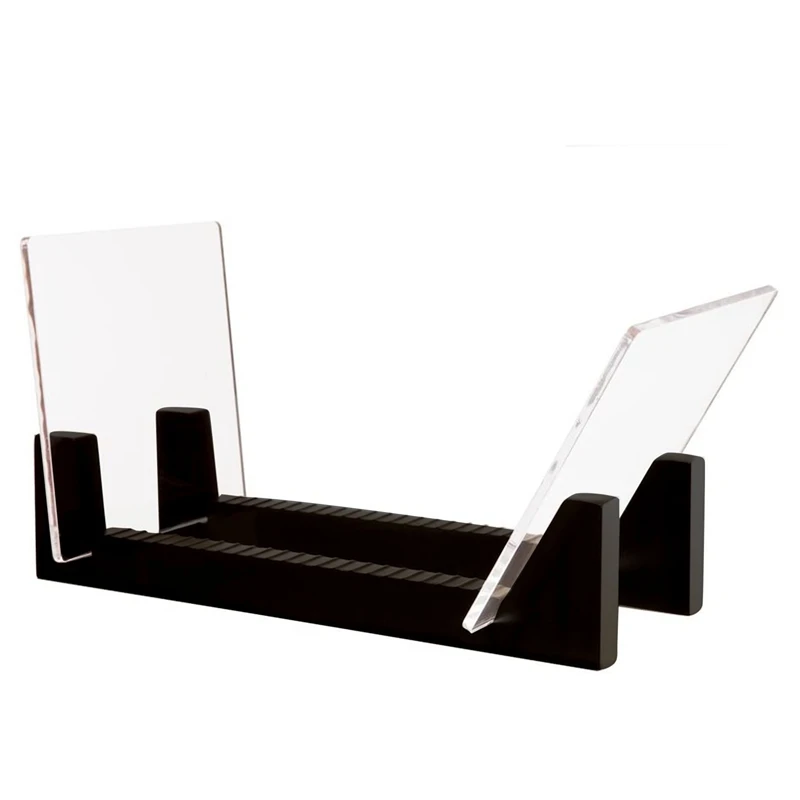 

Vinyl Record Storage -Vinyl LP Record Rack 13.7 Inches Long -Vinyl Record Holders (Black)