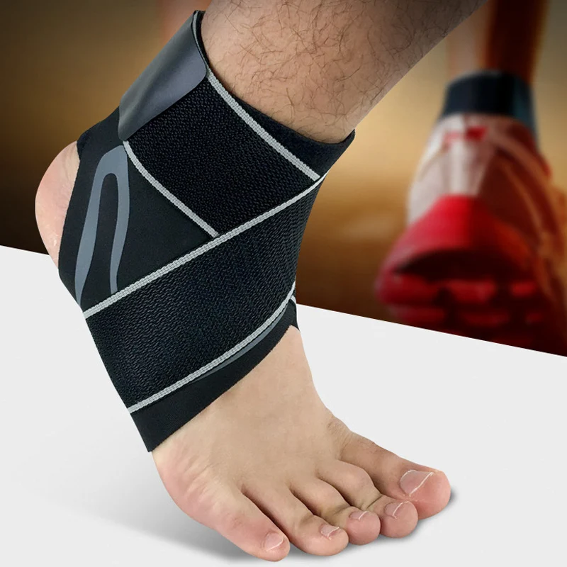 Ankle Support Brace Elasticity Free Adjustment Protection Foot Bandage Sprain Prevention Sport Fitness Guard Band Updated