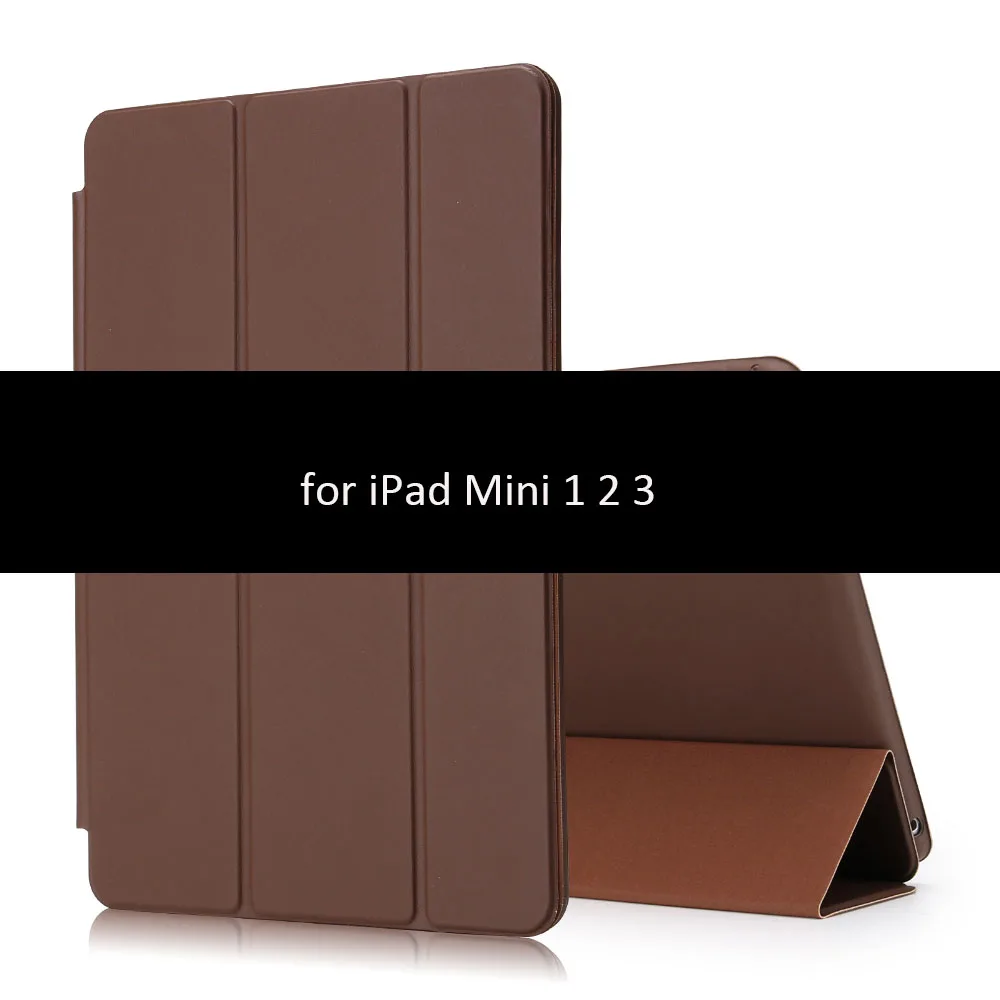 Чехол для iPad 9,7 дюймов GOLP из искусственной кожи противоударный смарт-чехол для iPad Mini 1 2 3 4 5 крышка - Цвет: Brown-123