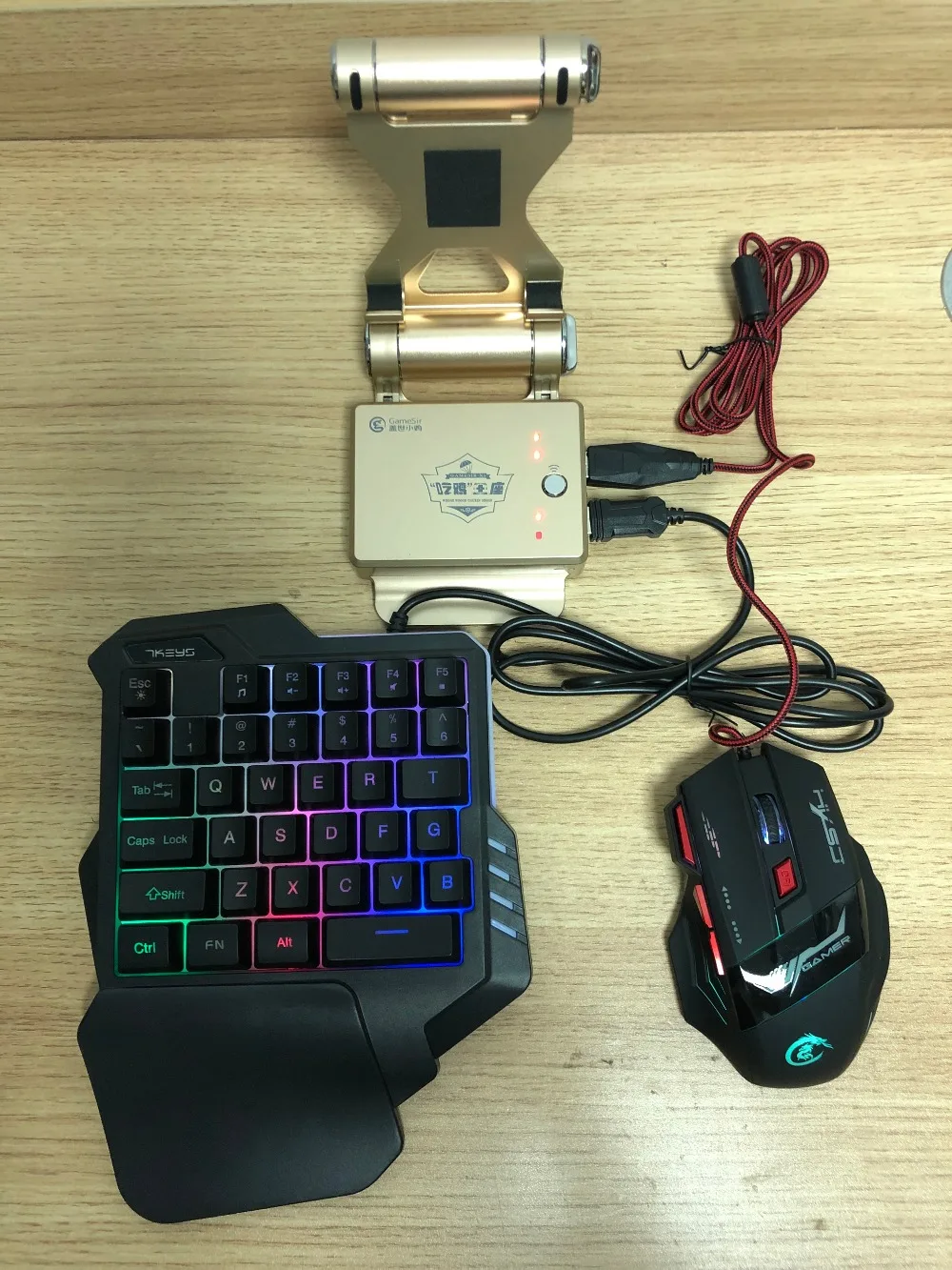 GameSir X1 BattleDock конвертер Стенд док-станция для AoV, мобильные легенды, FPS игры с G30 проводной игровой клавиатуры и HXSJ H100 мышь
